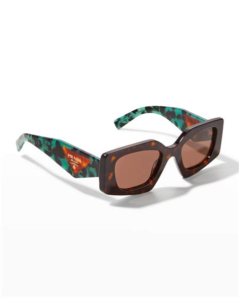 prada sunglasses wrap around|prada rectangle acetate sunglasses.